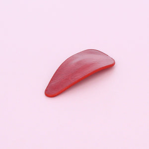 Faux Leather Hair Clip Red - Forever England