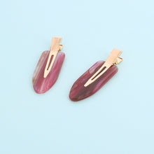 Load image into Gallery viewer, Retro Aubergine Creaseless Hair Clip