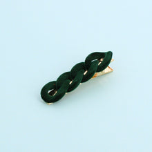 Load image into Gallery viewer, Chain Hair Clip Bottle Green
