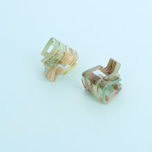 Load image into Gallery viewer, Retro Green Set of 2 Mini Claw Clips
