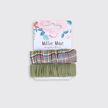 Load image into Gallery viewer, Gingham Set of 2 Hair Clips Green - Forever England