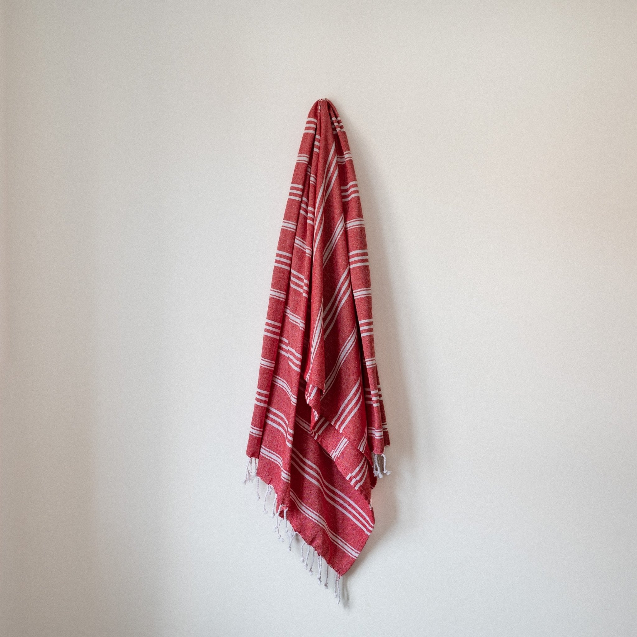 Hammam Towel/Throw- Red – Forever England