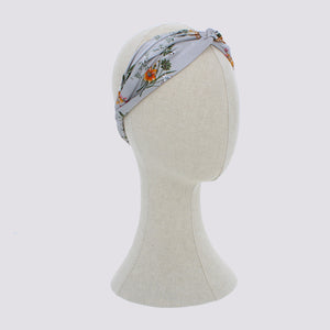Floral Headband Grey