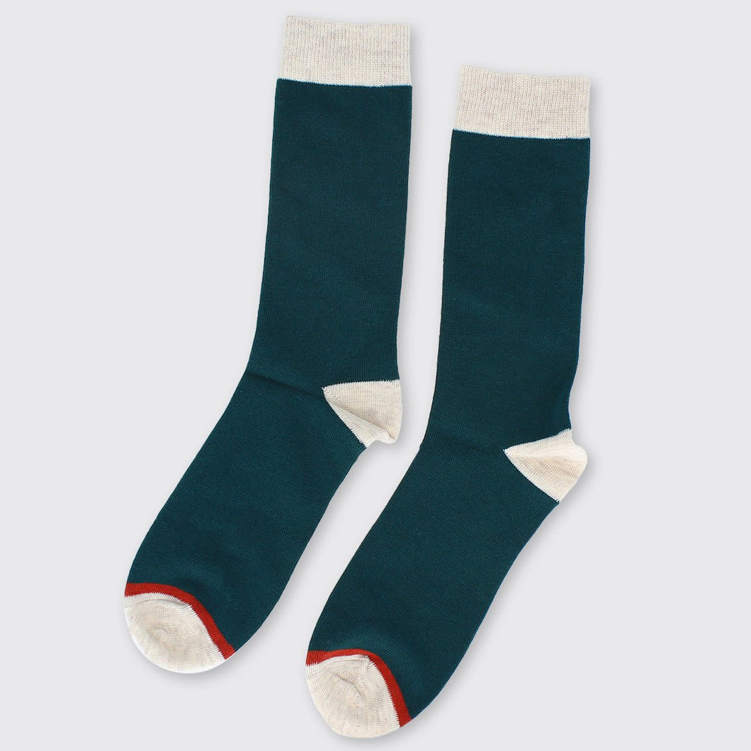 Hector Men's Two Tone Socks Green - Forever England