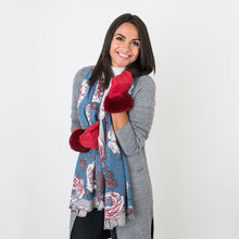Load image into Gallery viewer, Helen Gloves with Fur Edge Red - Forever England