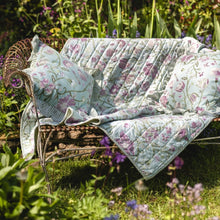 Load image into Gallery viewer, Lulworth Cotton Quilted Throw - Duck Egg - Forever England