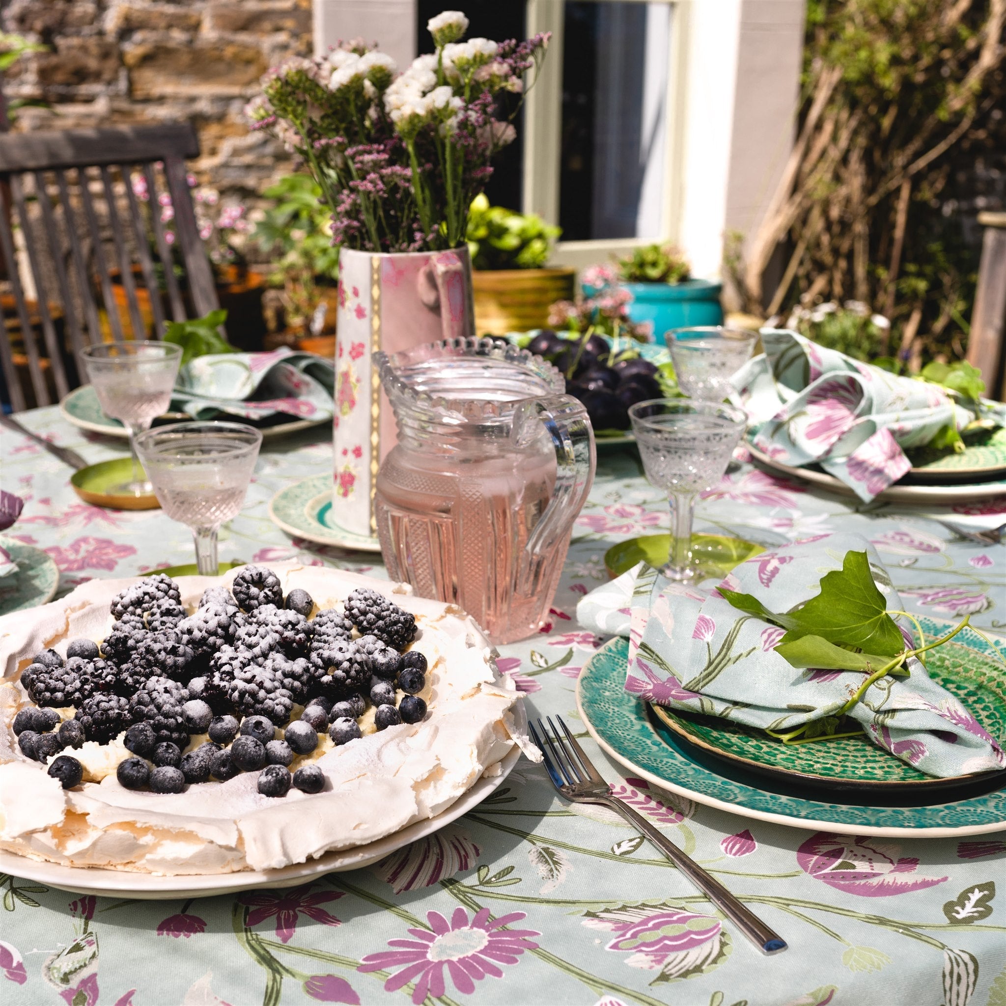 Lulworth Duck Egg Tablecloth Range - Forever England