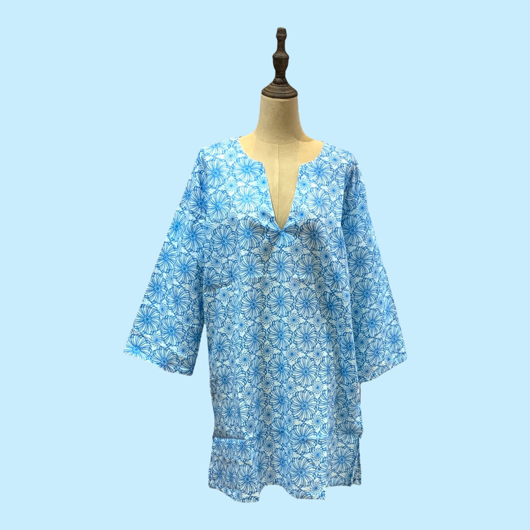 Lydia Kimono- Sky Blue- L (Large) - Forever England