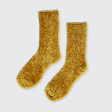 Load image into Gallery viewer, Maisie Ladies Velvet Sock - Ochre - Forever England
