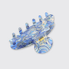 Load image into Gallery viewer, Marble Medium Claw Hair Clip- Blue - Forever England