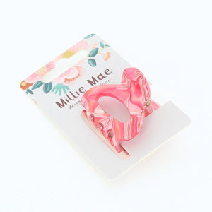 Marble Small Claw Clip- Pink - Forever England