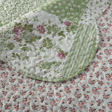 Load image into Gallery viewer, Matilda Green Patchwork Bedspread - Forever England