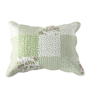 Matilda Green Patchwork Standard Pillowsham - Forever England