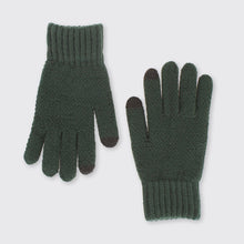 Load image into Gallery viewer, Mens Knitted Gloves- Green - Forever England