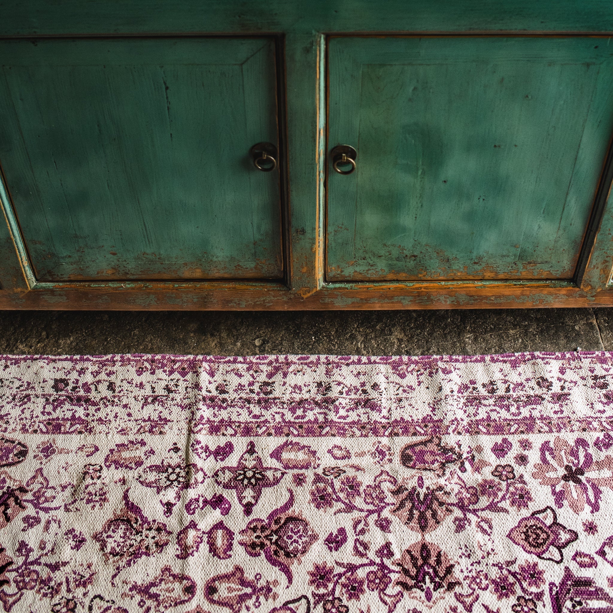 Midford Vintage Printed Purple Rug - Forever England
