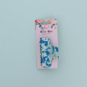 Milky Marble Medium Claw clip- Blue - Forever England