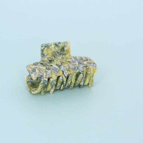 Milky Marble Medium Claw clip- Green - Forever England