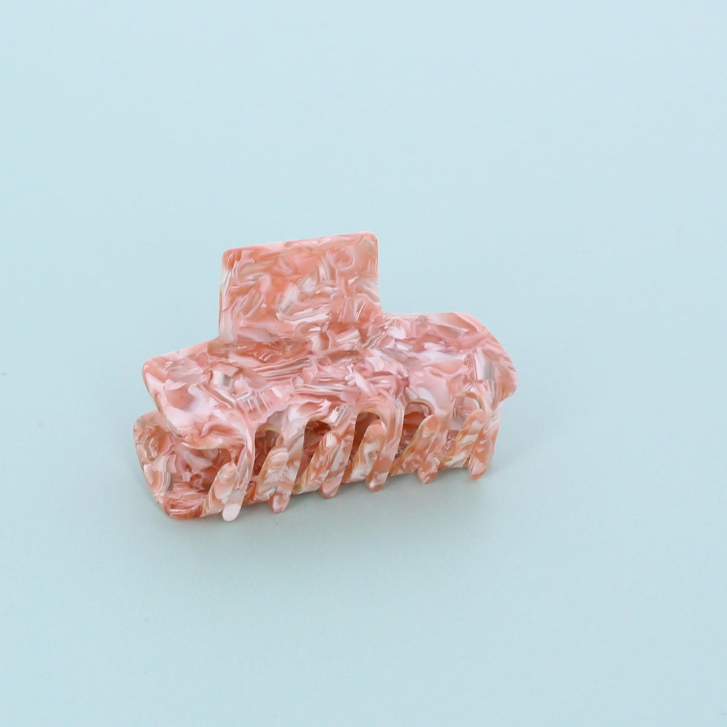 Milky Marble Medium Claw clip- Pink - Forever England