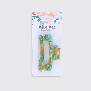 Multi Onyx Rust Claw Clip - Forever England