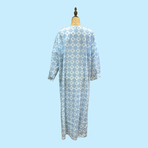 Olivia Long Kimono- Blue- M/L (Medium /Large) - Forever England