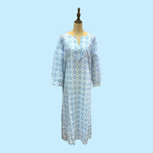 Load image into Gallery viewer, Olivia Long Kimono- Blue- S/M (Small /Medium) - Forever England