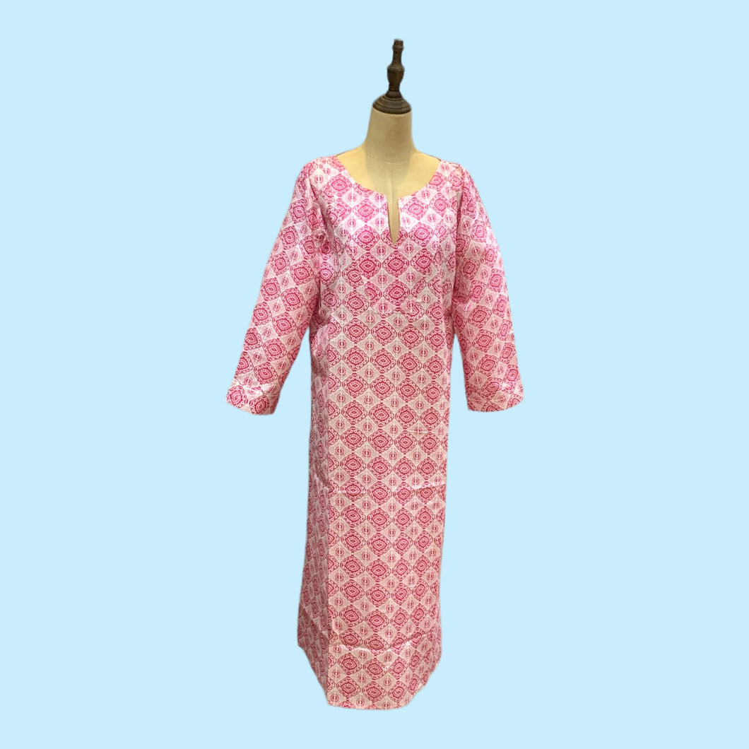 Olivia Long Kimono- Pink- S/M (Small /Medium) - Forever England