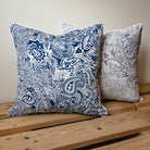 Paisley Cushion Complete Grey - Forever England