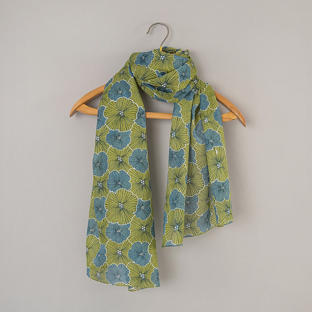 Peony Green Scarf - Forever England