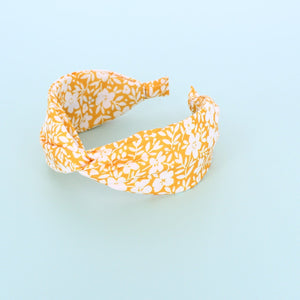 Petal Wide Headband- Yellow - Forever England