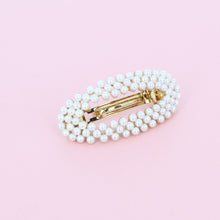 Load image into Gallery viewer, Ponytail Hair Clip Pearl Oval - Forever England
