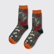 Load image into Gallery viewer, Reindeer Sock Green - Forever England