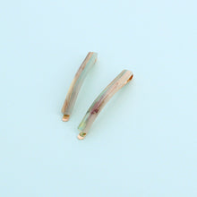 Load image into Gallery viewer, Retro Green Set of 2 Thin Hair Clips - Forever England