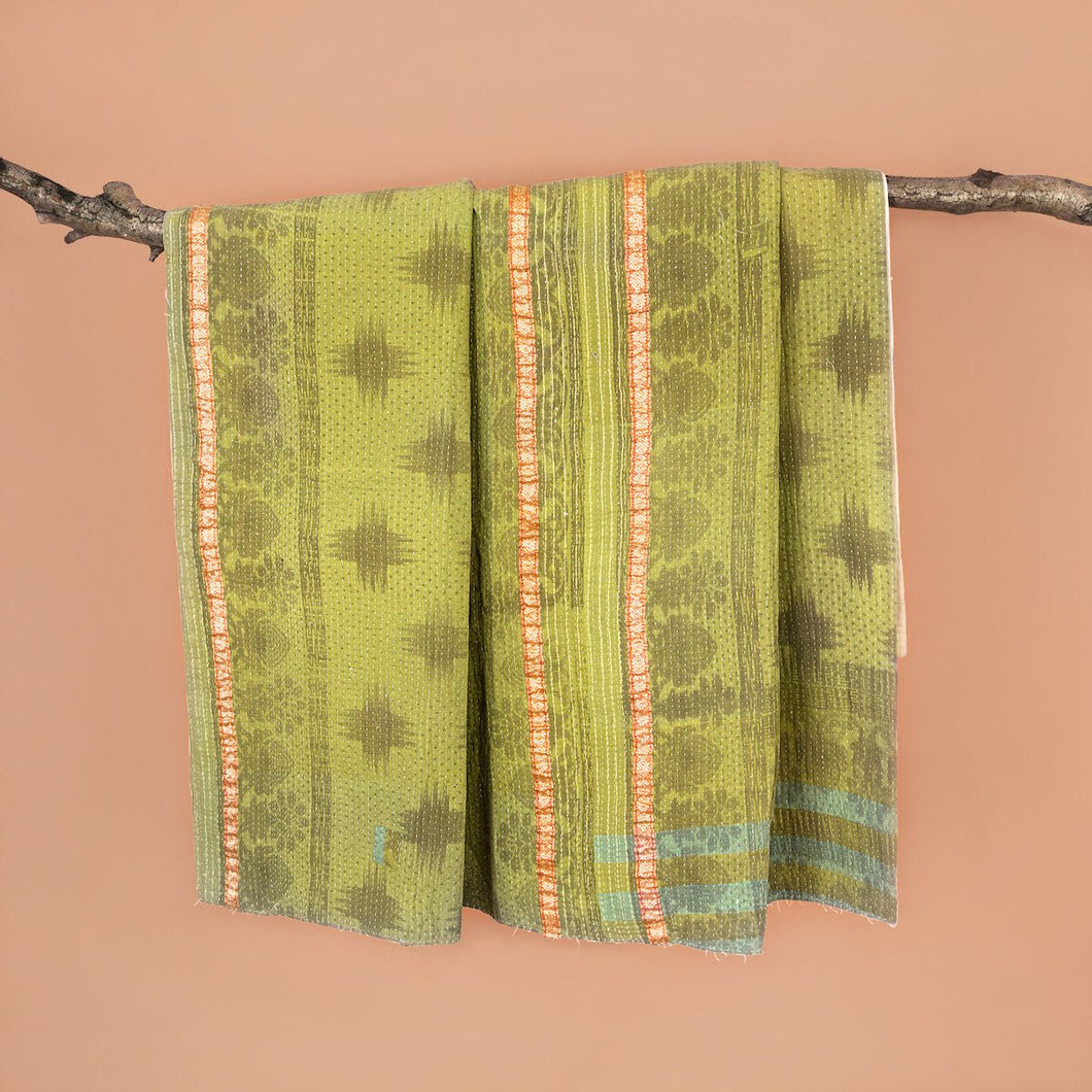 Reversible Vintage Kantha Throw - 16A - Forever England