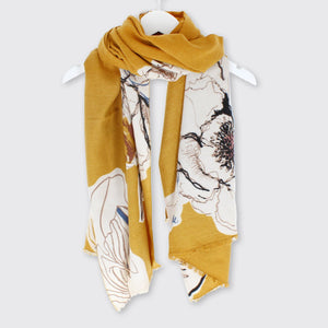 Rosie Floral Wrap Ochre - Forever England