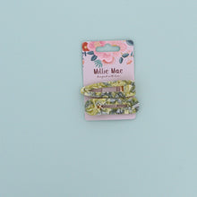Load image into Gallery viewer, Set of 2 Milky Marble Hair clips- Green - Forever England