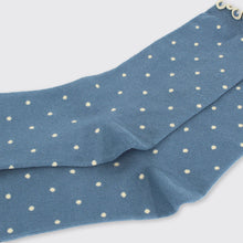 Load image into Gallery viewer, Small Spot Sock Winter Blue - Forever England