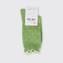 Load image into Gallery viewer, Small Spot Sock Winter Green - Forever England