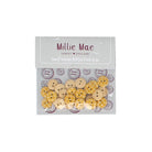 Small Yellow Check Button Pack of 25 - Forever England