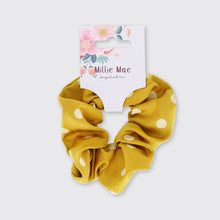 Load image into Gallery viewer, Spotty Scrunchie Ochre - Forever England