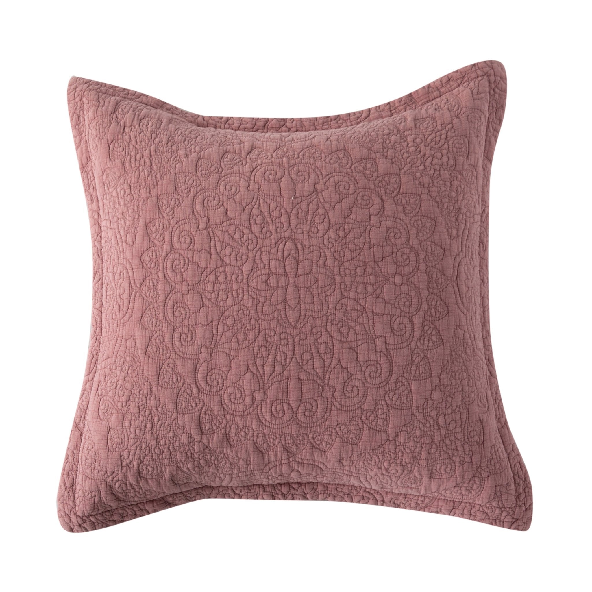 Stonewash Cotton Dark Pink Bedspread - Forever England