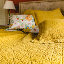 Load image into Gallery viewer, Stonewash Cotton Ochre Bedspread - Forever England
