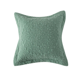 Stonewash Cotton Sage Green Standard Pillowsham - Forever England
