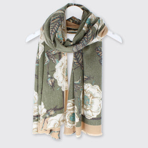 Susie Green Large Rose Ladies Wrap - Forever England