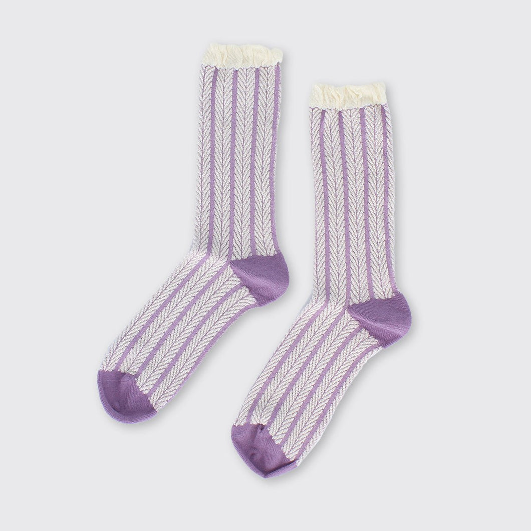 Trellis Socks Lilac - Forever England