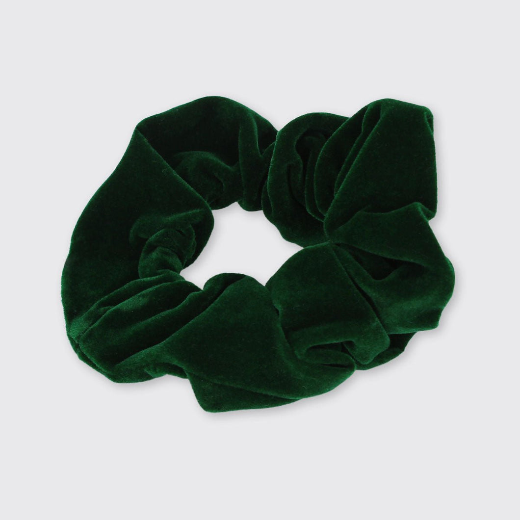 Velvet Scrunchie Bottle Green - Forever England