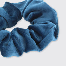 Load image into Gallery viewer, Velvet Blue Hair Scrunchie Millie Mae