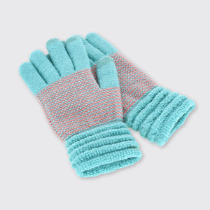 Women's Blue and Pink Gloves Millie Mae