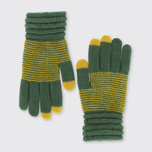 Load image into Gallery viewer, Women&#39;s Green and Ochre Gloves Millie Mae