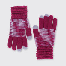 Load image into Gallery viewer, Women&#39;s Purple and Grey Gloves Millie Mae 