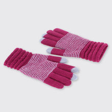 Load image into Gallery viewer, Women&#39;s Purple and Grey Gloves Millie Mae 